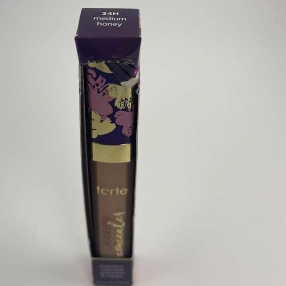 Tarte Creaseless Full Coverage Undereye Concealer 34H Medium Honey NEW FULL SIZE - Picture 5 of 5